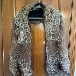 REAL FUR shawl w/ lining